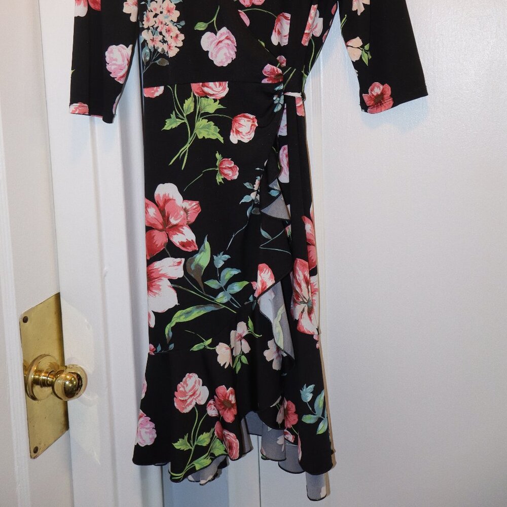 Kiyonna Floral Wrap Dress - Picture 2 of 6